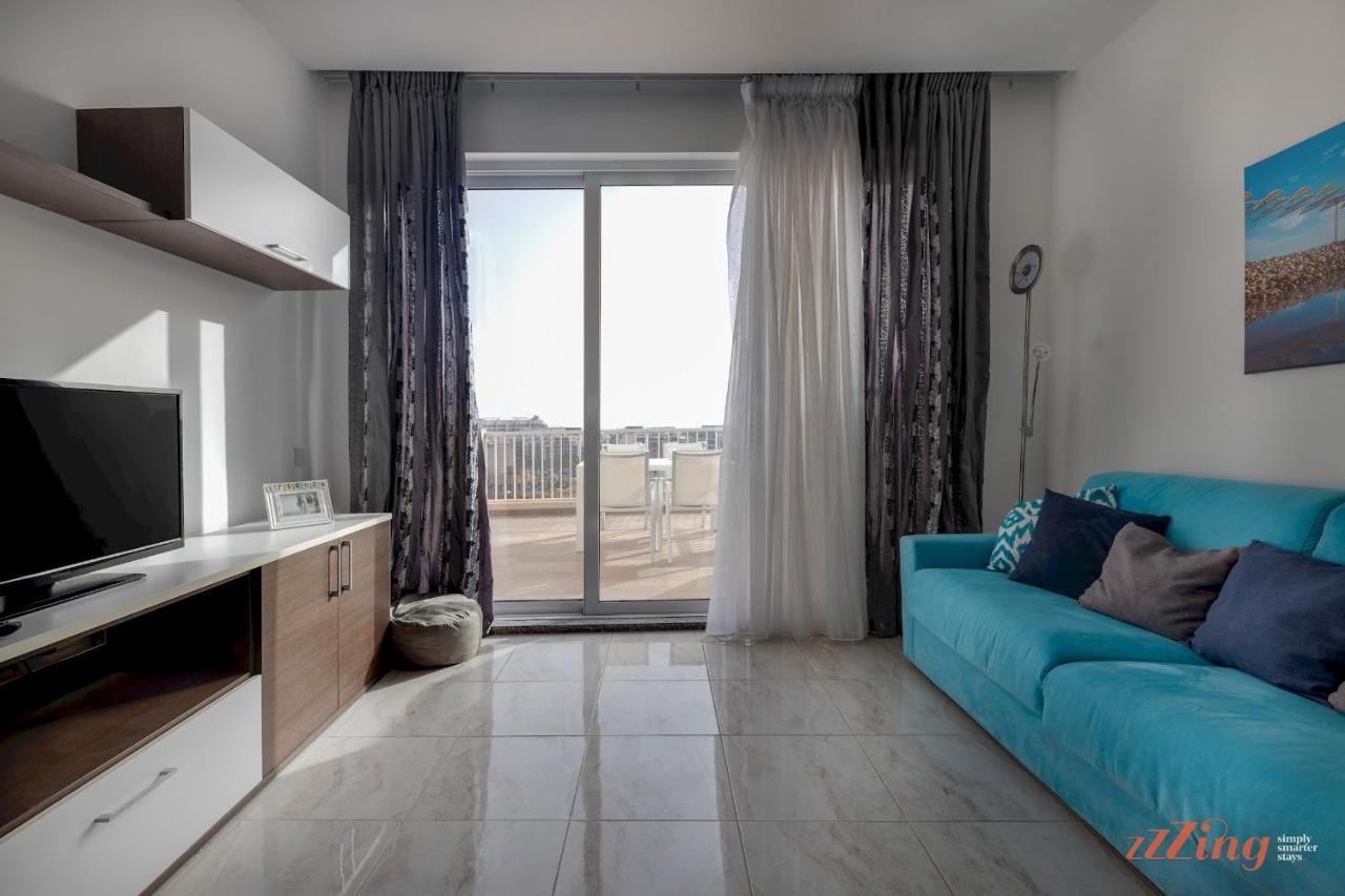 Апартаменты Sunny Penthouse Wterrace And Open Views Сент-Полс-Бей Экстерьер фото